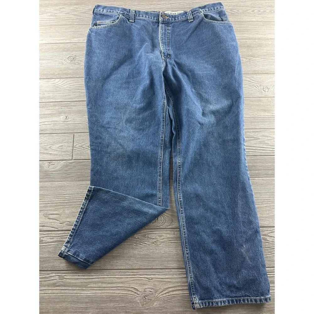 CARHARTT Mens Flame Resistant Relaxed Fit Denim Jeans 280-83 Size 44x32